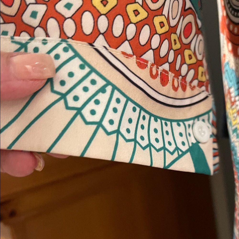 Multicolor Geometric Pattern Dress - Picture 4 of 12